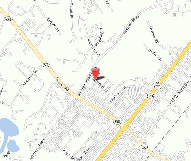 Location Map: 3015 Technology Place Waldorf, MD 20601